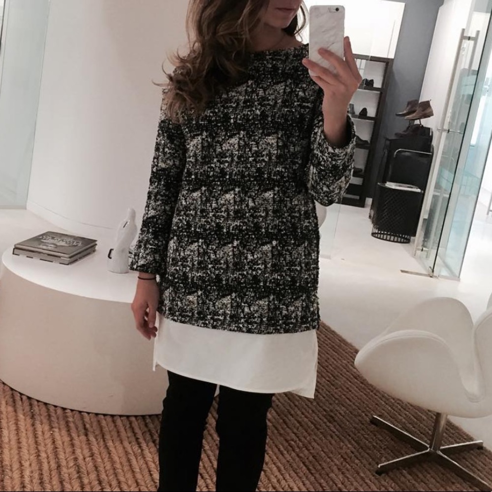 BANANA REPUBLIC TWEED SHIRT DRESS
